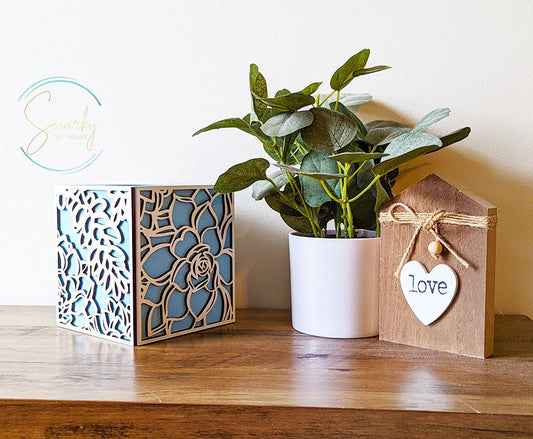Tissue Box Cover, bathroom toilet storage, Bathroom Decor, tissue box, bathroom storage over toilet, floral box wood, gift for women