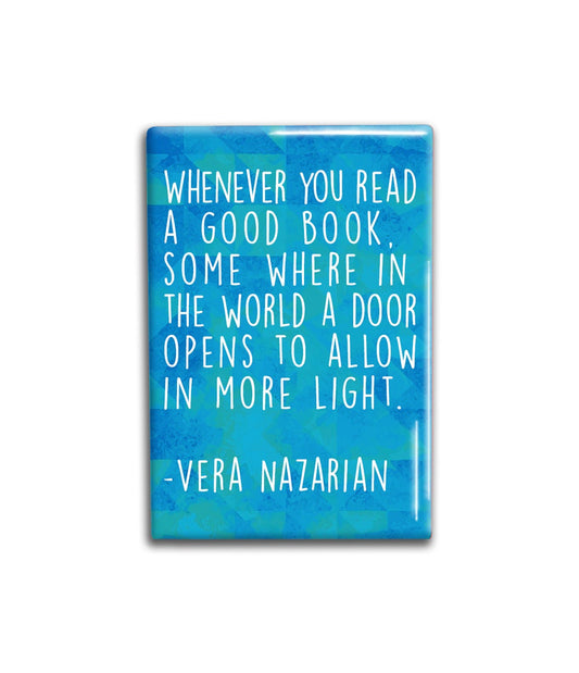 Vera Nazarian Book Quote Decorative Magnet- Refrigerator Magnet 2x3 inches