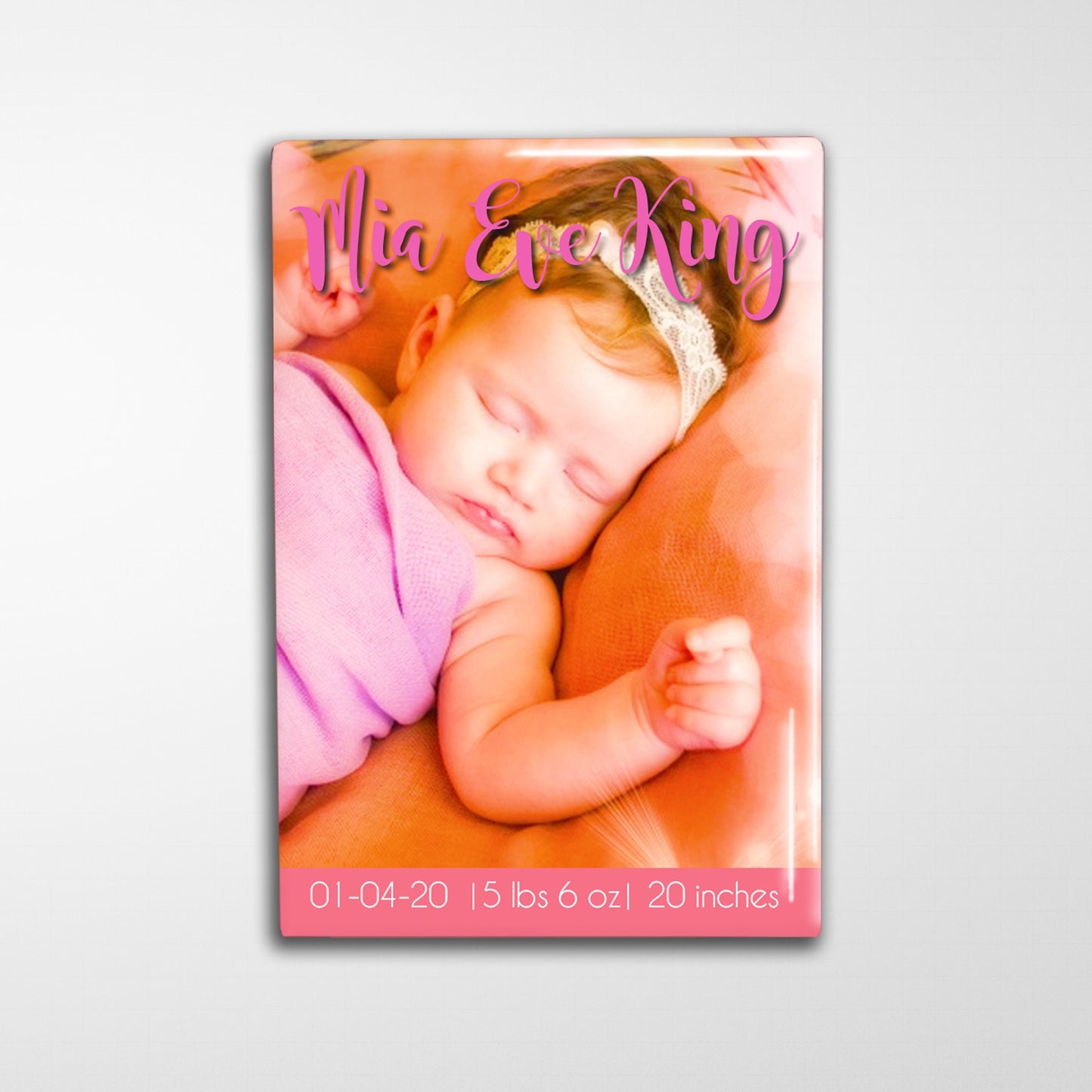 Personalized Birth Announcement Design - 2x3"