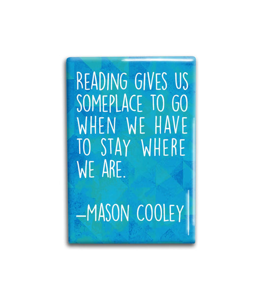 Mason Cooley Book Quote Decorative Magnet- Refrigerator Magnet 2x3 inches