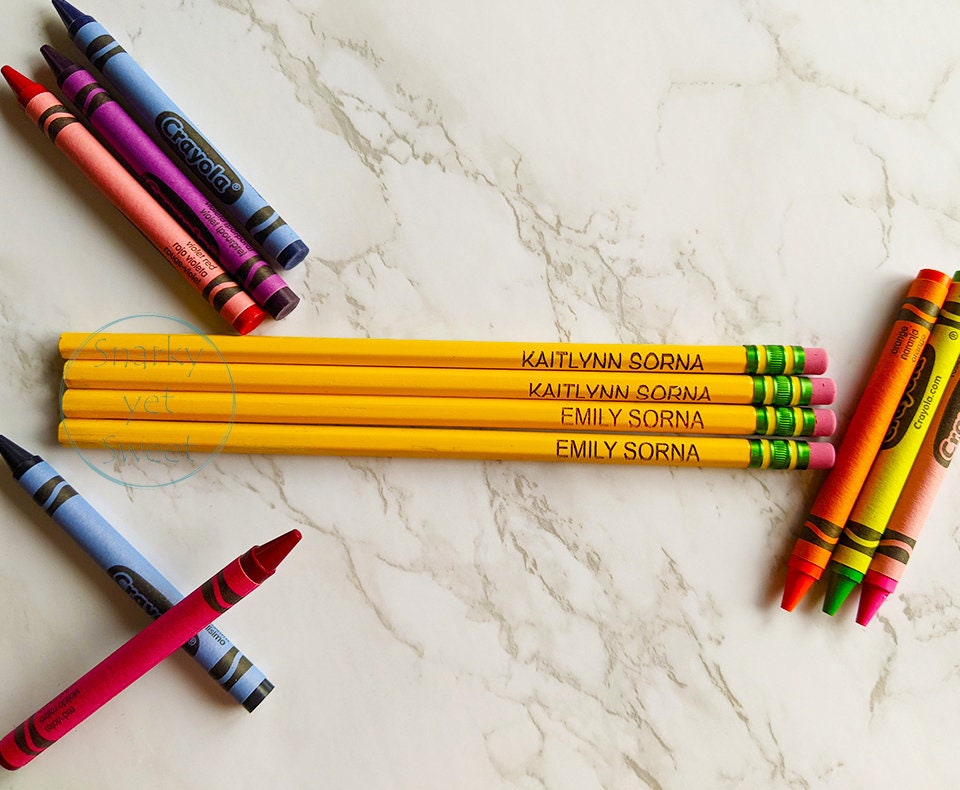 Personalized Engraved Ticonderoga Pencils - 1 dozen, engraved school pencils, engraved school supplies, teacher pencil, custom pencil