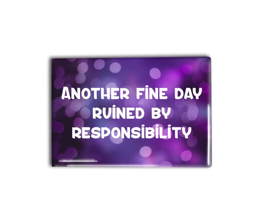 Responsibility Decorative Magnet- Funny Refrigerator Magnet 2x3 inches